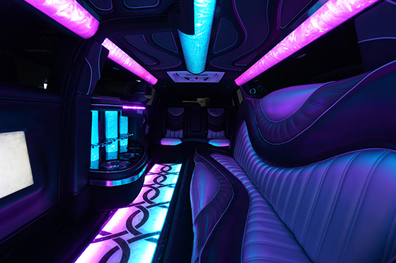 interior of a limousine service